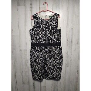 Ralph Lauren Black Lace Overlay Dress Size 16